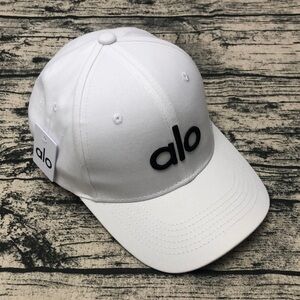 ALO Yoga White Baseball Cap